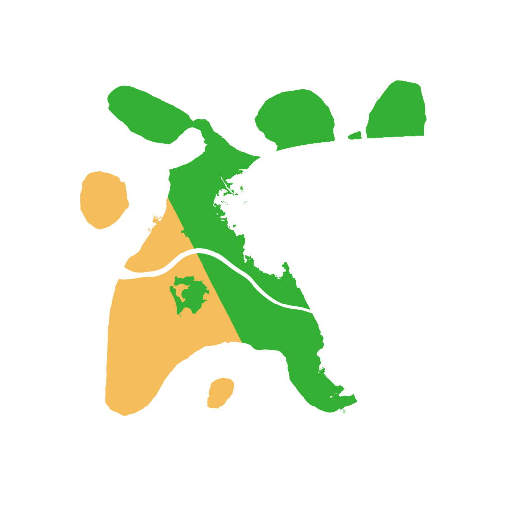 Biome Rust Map: Procedural Map, Size: 2000, Seed: 6395526