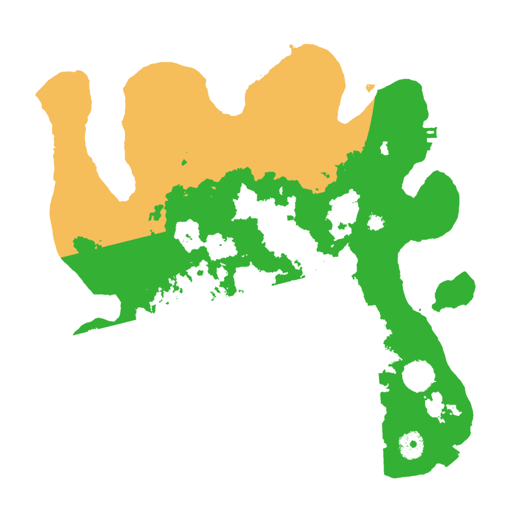 Biome Rust Map: Procedural Map, Size: 3000, Seed: 1283810799
