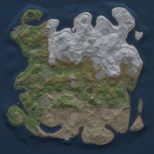 Thumbnail Rust Map: Procedural Map, Size: 4000, Seed: 1983705389, 19 Monuments