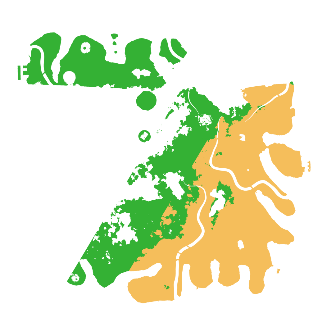 Biome Rust Map: Procedural Map, Size: 4500, Seed: 120406843