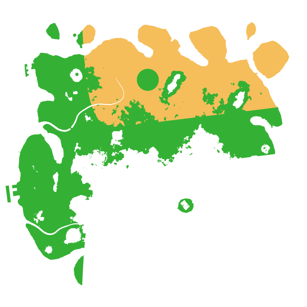 Biome Rust Map: Procedural Map, Size: 3700, Seed: 2039553150