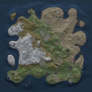 Thumbnail Rust Map: Procedural Map, Size: 3500, Seed: 968317910, 18 Monuments