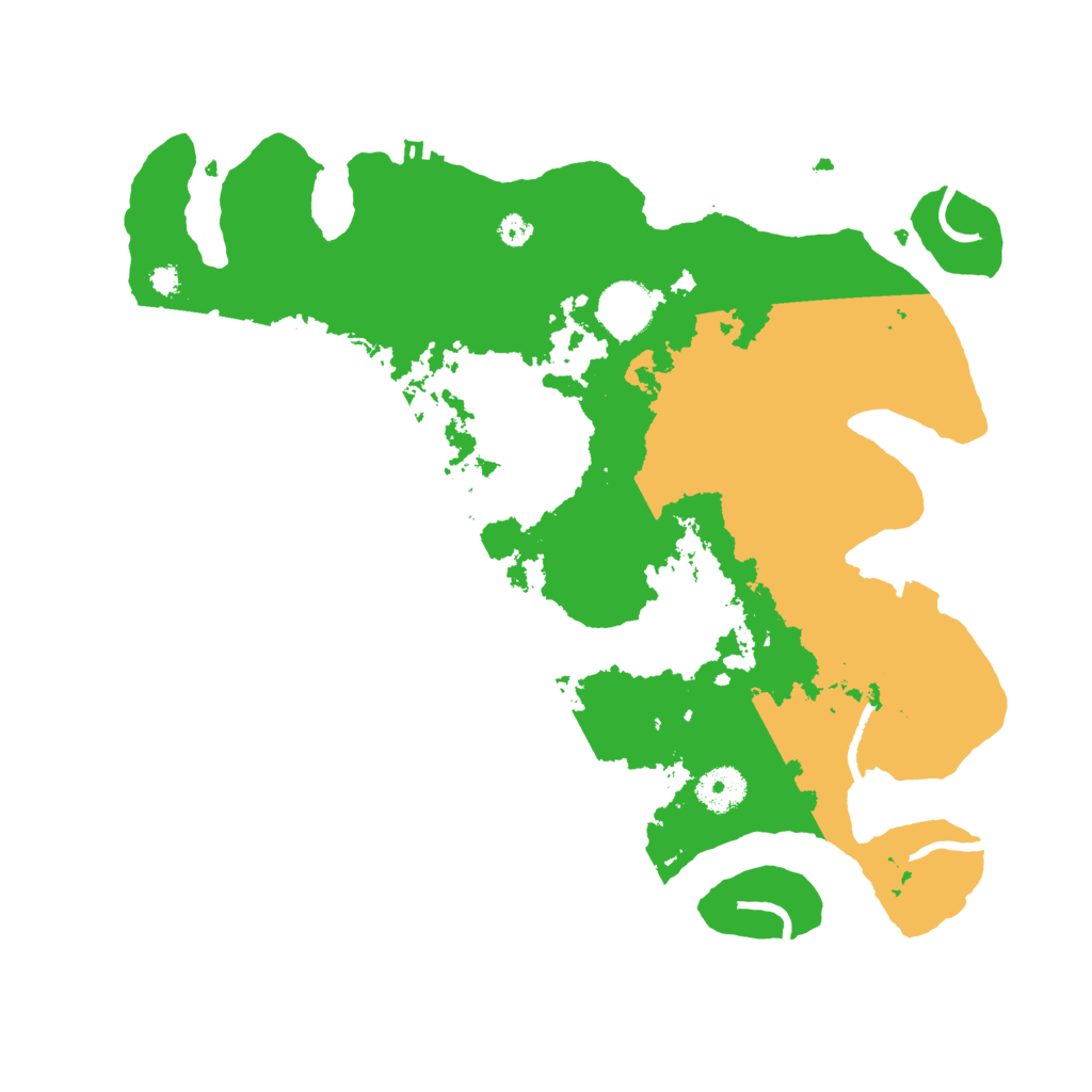 Biome Rust Map: Procedural Map, Size: 3500, Seed: 230984008