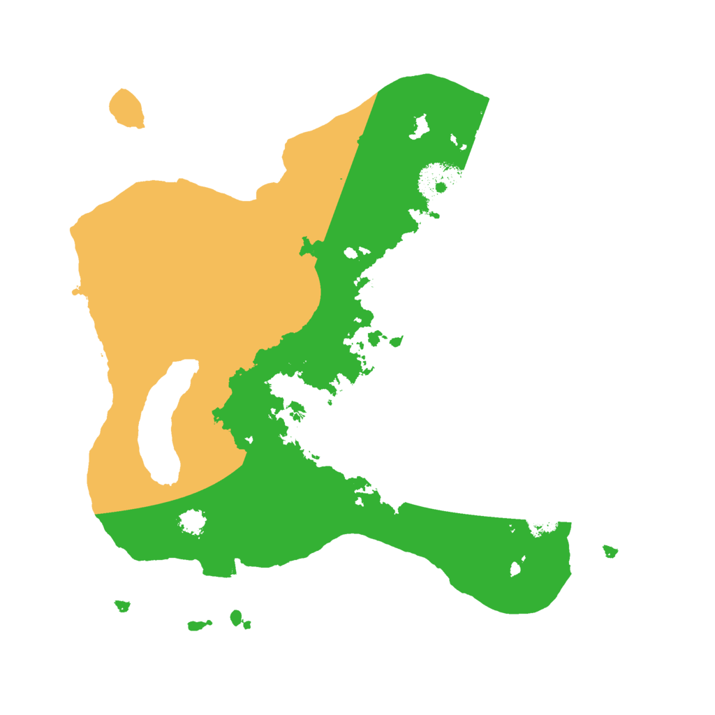 Biome Rust Map: Procedural Map, Size: 2500, Seed: 63321
