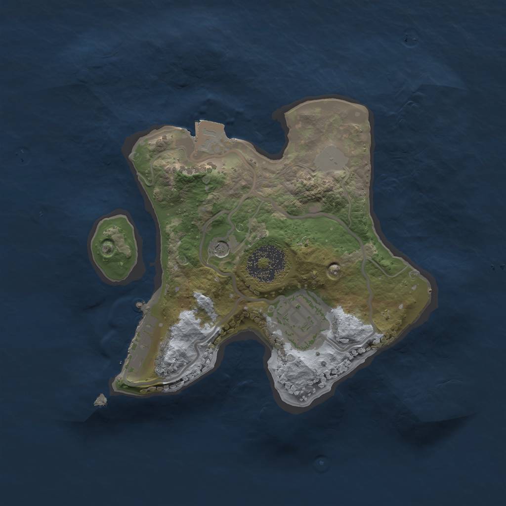 Rust Map: Procedural Map, Size: 2000, Seed: 700816564, 6 Monuments