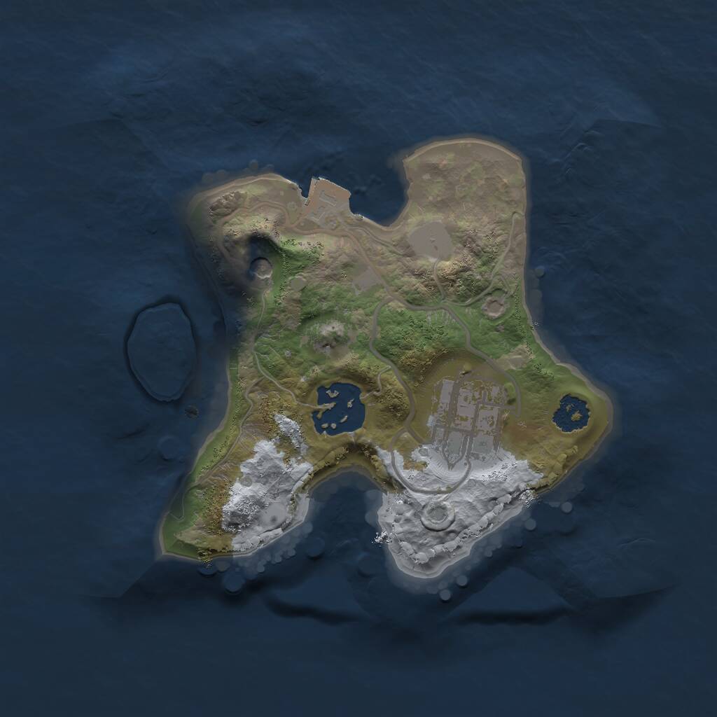 Rust Map: Procedural Map, Size: 2000, Seed: 700816564, 4 Monuments