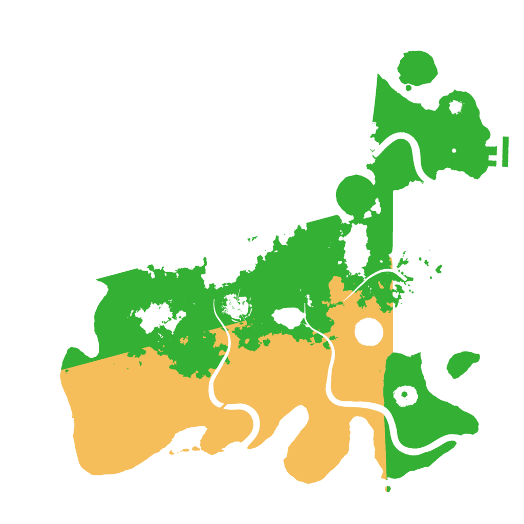 Biome Rust Map: Procedural Map, Size: 3500, Seed: 615877076
