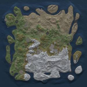 Thumbnail Rust Map: Procedural Map, Size: 4250, Seed: 15158, 19 Monuments