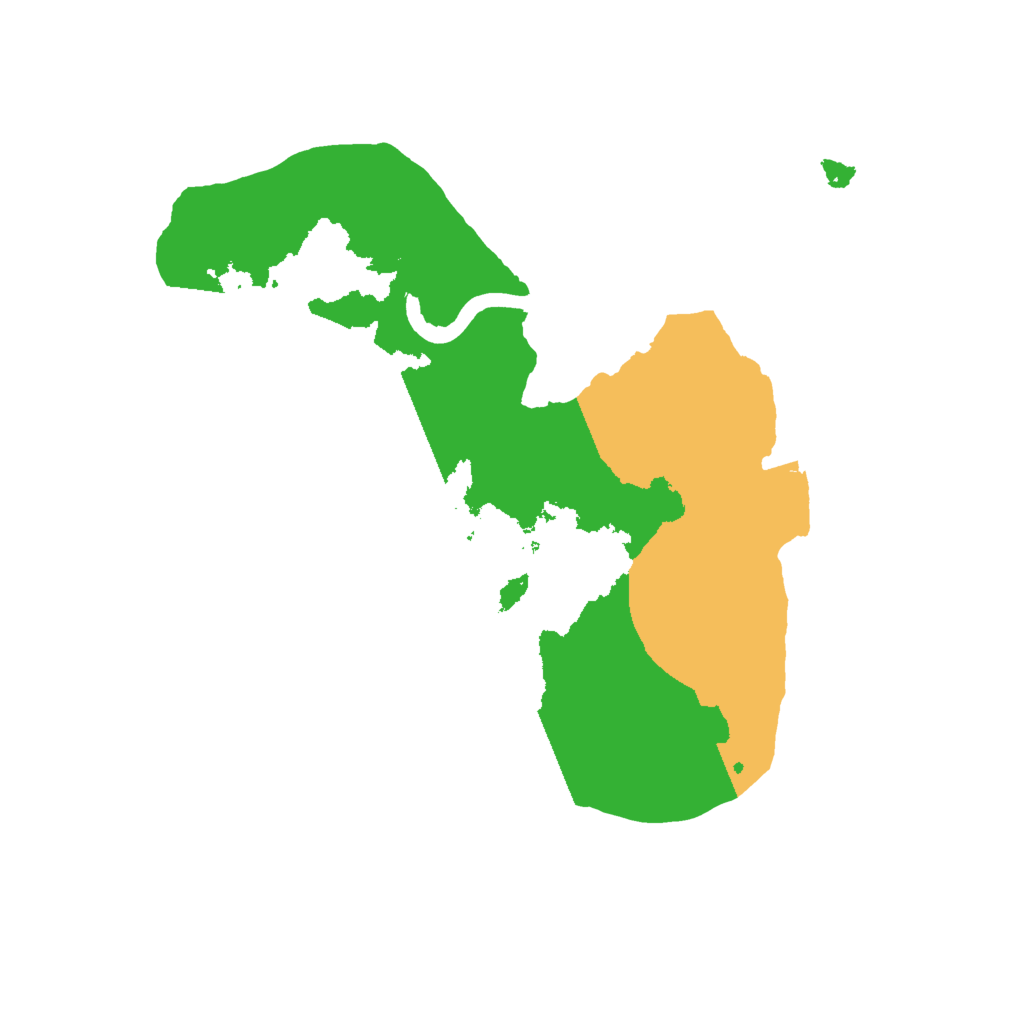 Biome Rust Map: Procedural Map, Size: 1600, Seed: 734899583