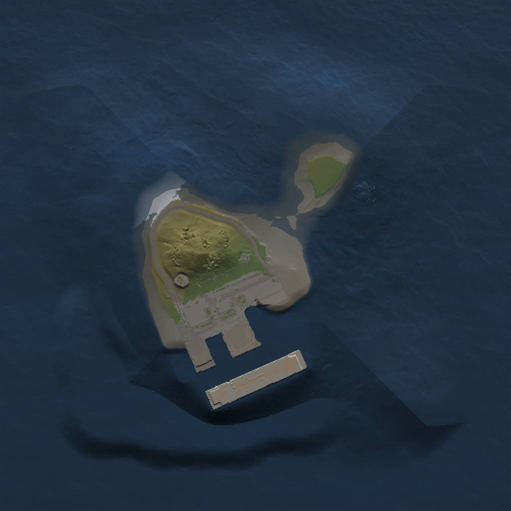 Rust Map: Procedural Map, Size: 1000, Seed: 1066038043, 2 Monuments