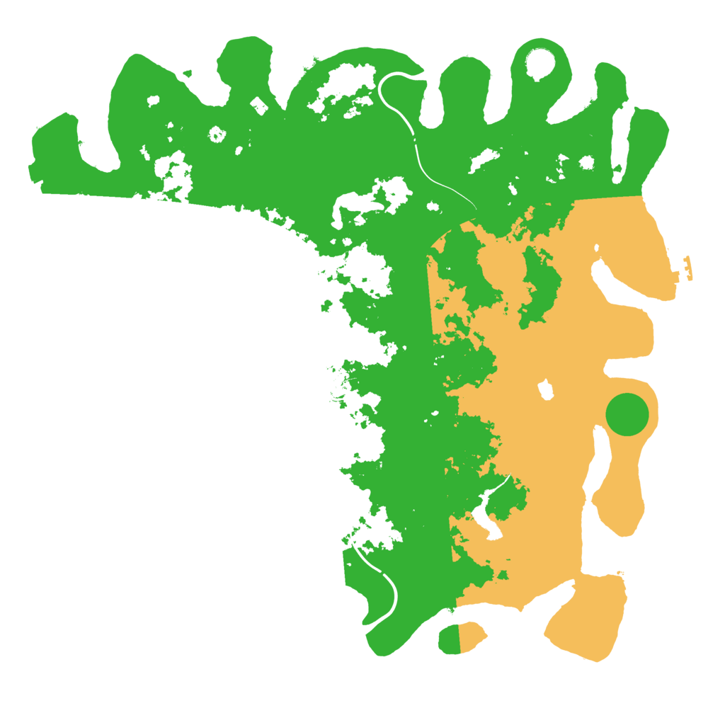 Biome Rust Map: Procedural Map, Size: 4444, Seed: 3816342