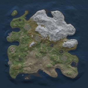 Thumbnail Rust Map: Procedural Map, Size: 3300, Seed: 1438786286, 14 Monuments