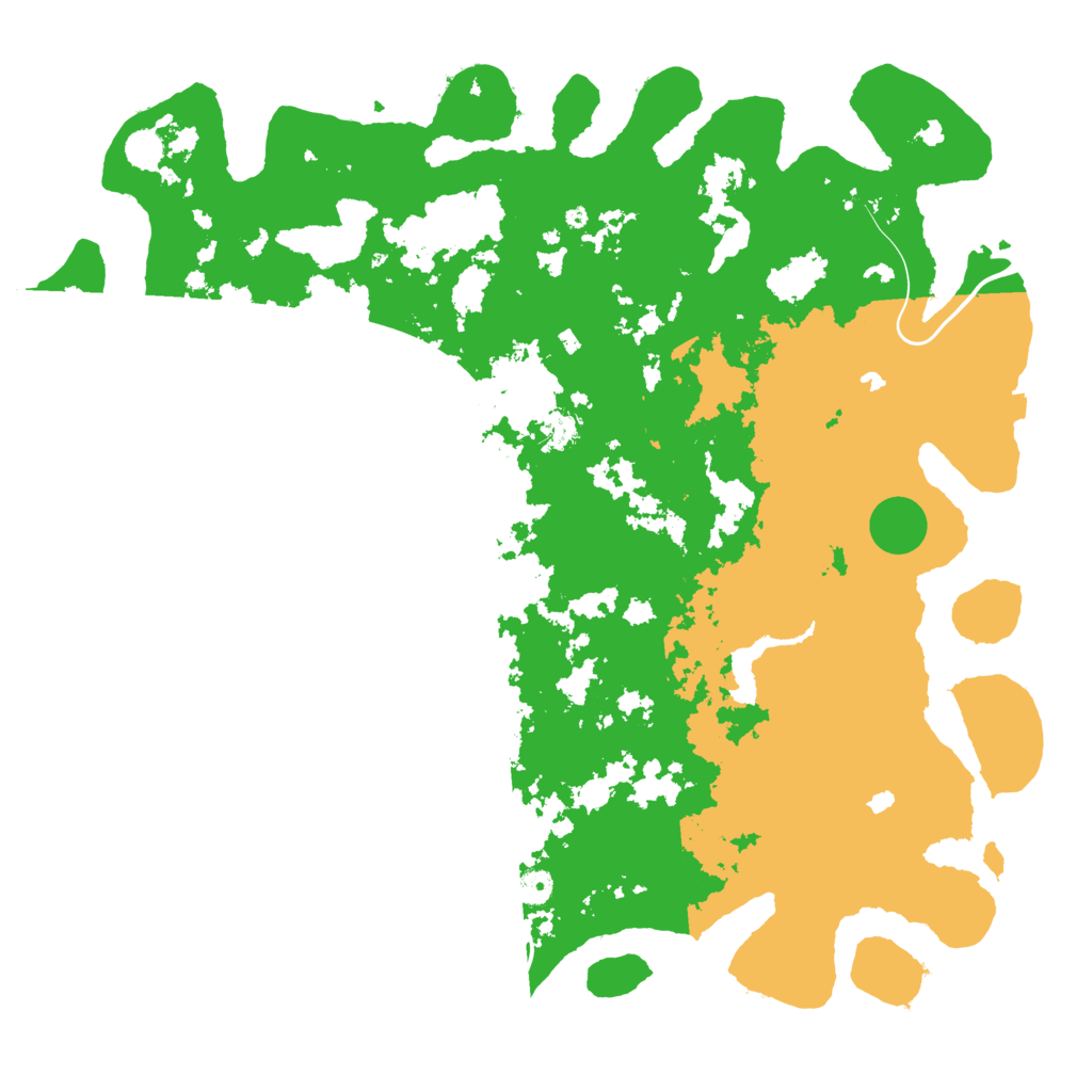 Biome Rust Map: Procedural Map, Size: 5000, Seed: 3816342