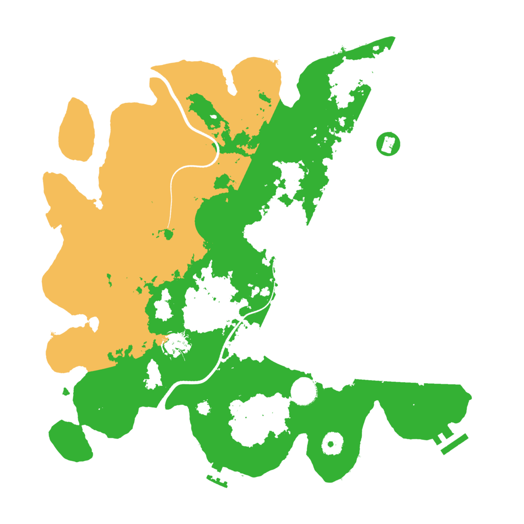 Biome Rust Map: Procedural Map, Size: 3500, Seed: 755869531