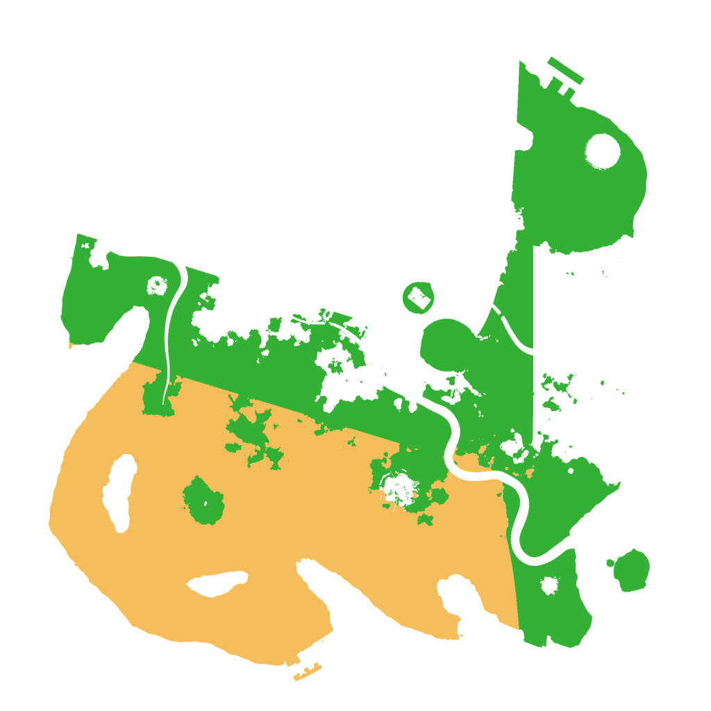 Biome Rust Map: Procedural Map, Size: 3600, Seed: 86393395