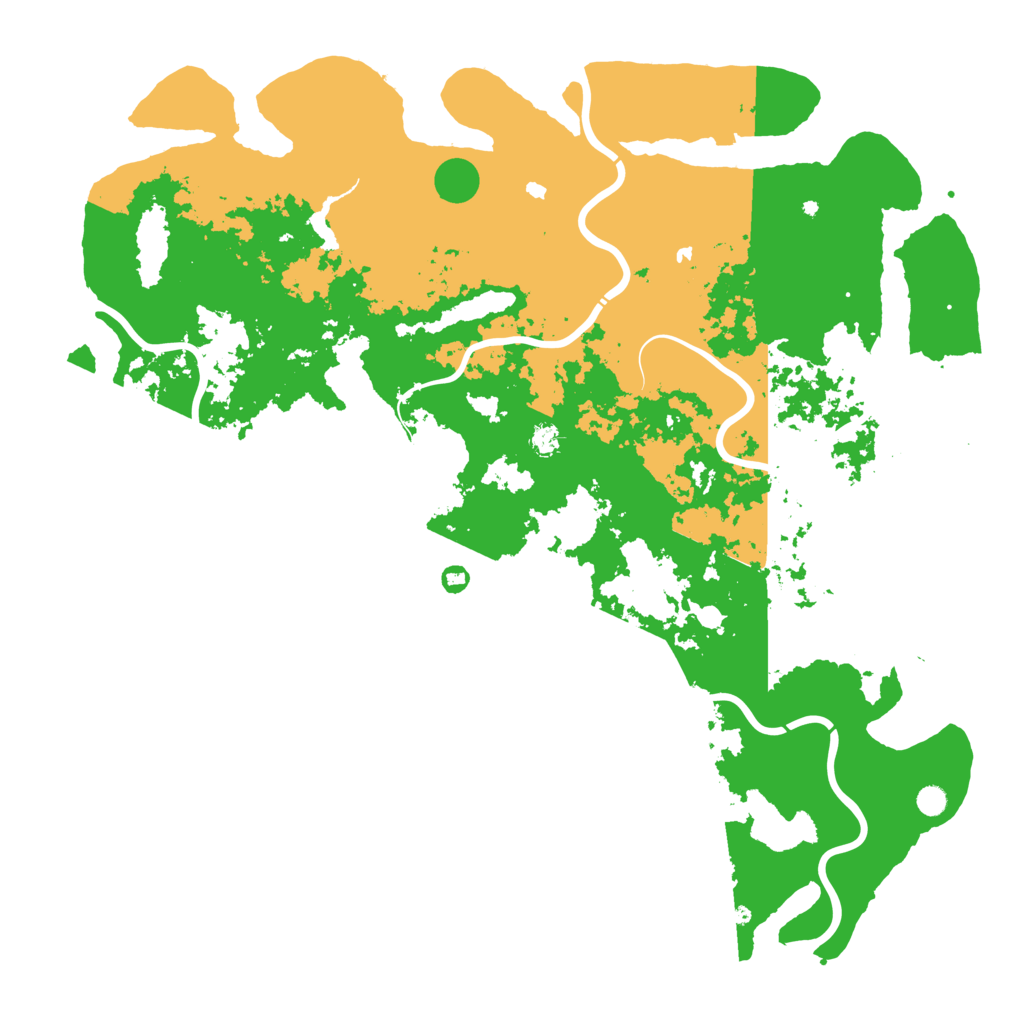 Biome Rust Map: Procedural Map, Size: 6000, Seed: 37637751