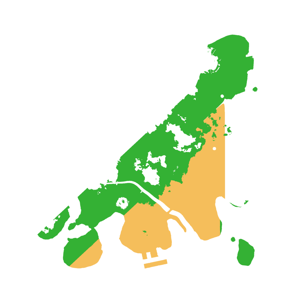 Biome Rust Map: Procedural Map, Size: 2600, Seed: 1635680251