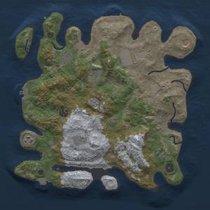 Thumbnail Rust Map: Procedural Map, Size: 3500, Seed: 855376338, 16 Monuments