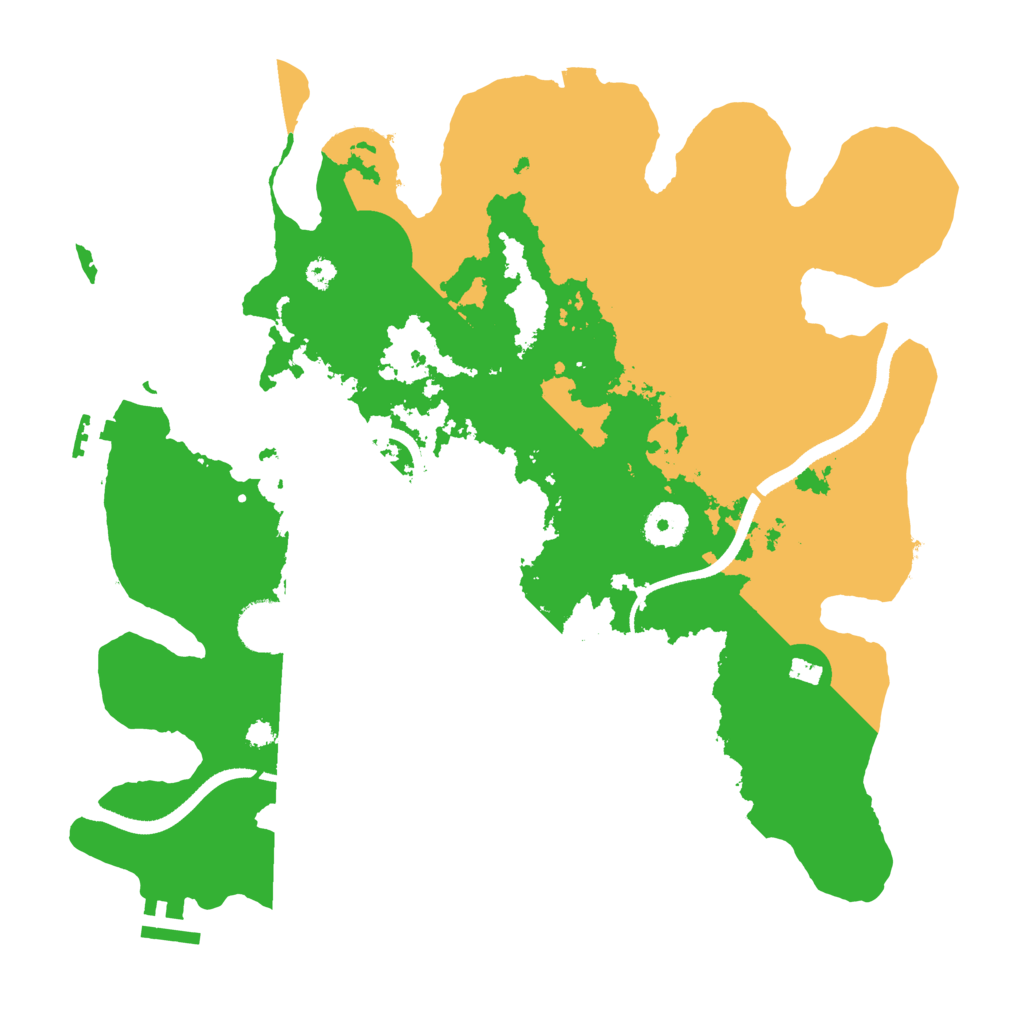 Biome Rust Map: Procedural Map, Size: 3500, Seed: 855376338