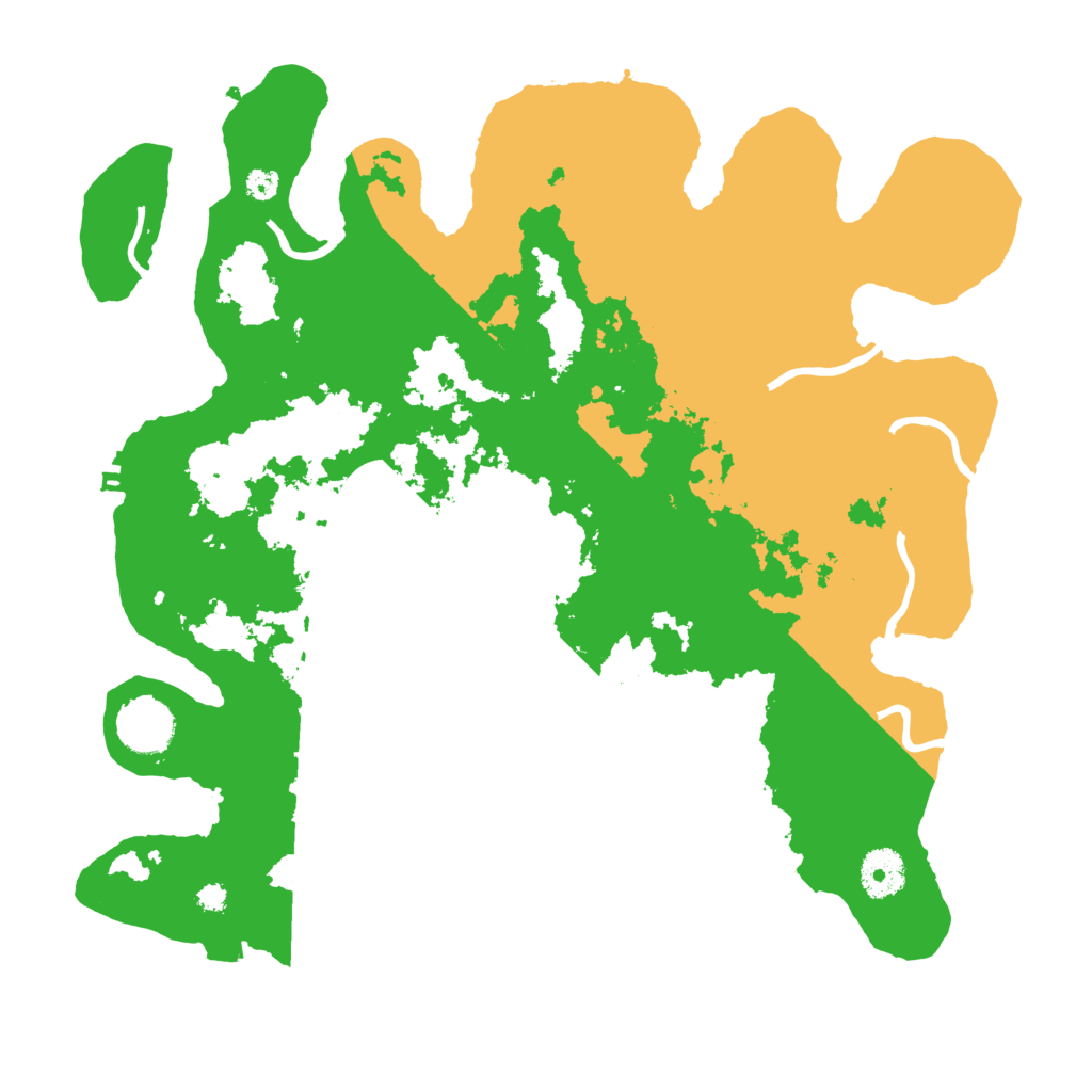 Biome Rust Map: Procedural Map, Size: 3500, Seed: 855376338