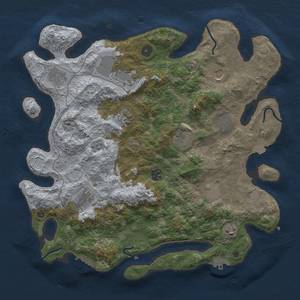 Thumbnail Rust Map: Procedural Map, Size: 4000, Seed: 1623013450, 19 Monuments