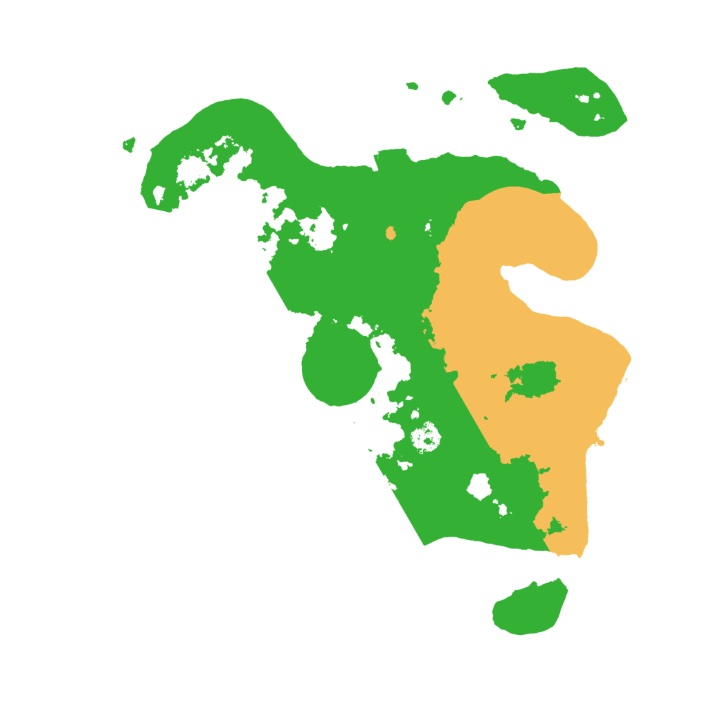 Biome Rust Map: Procedural Map, Size: 2500, Seed: 41233553