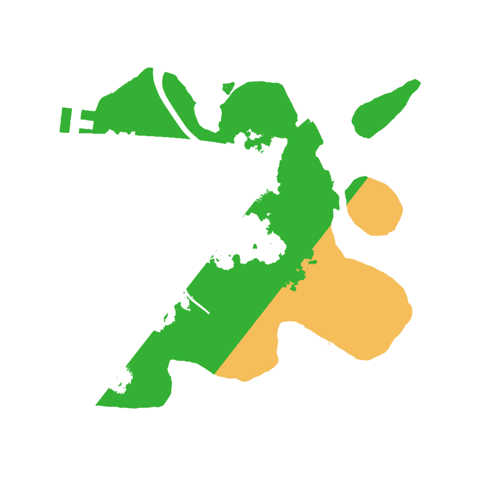 Biome Rust Map: Procedural Map, Size: 2000, Seed: 745200