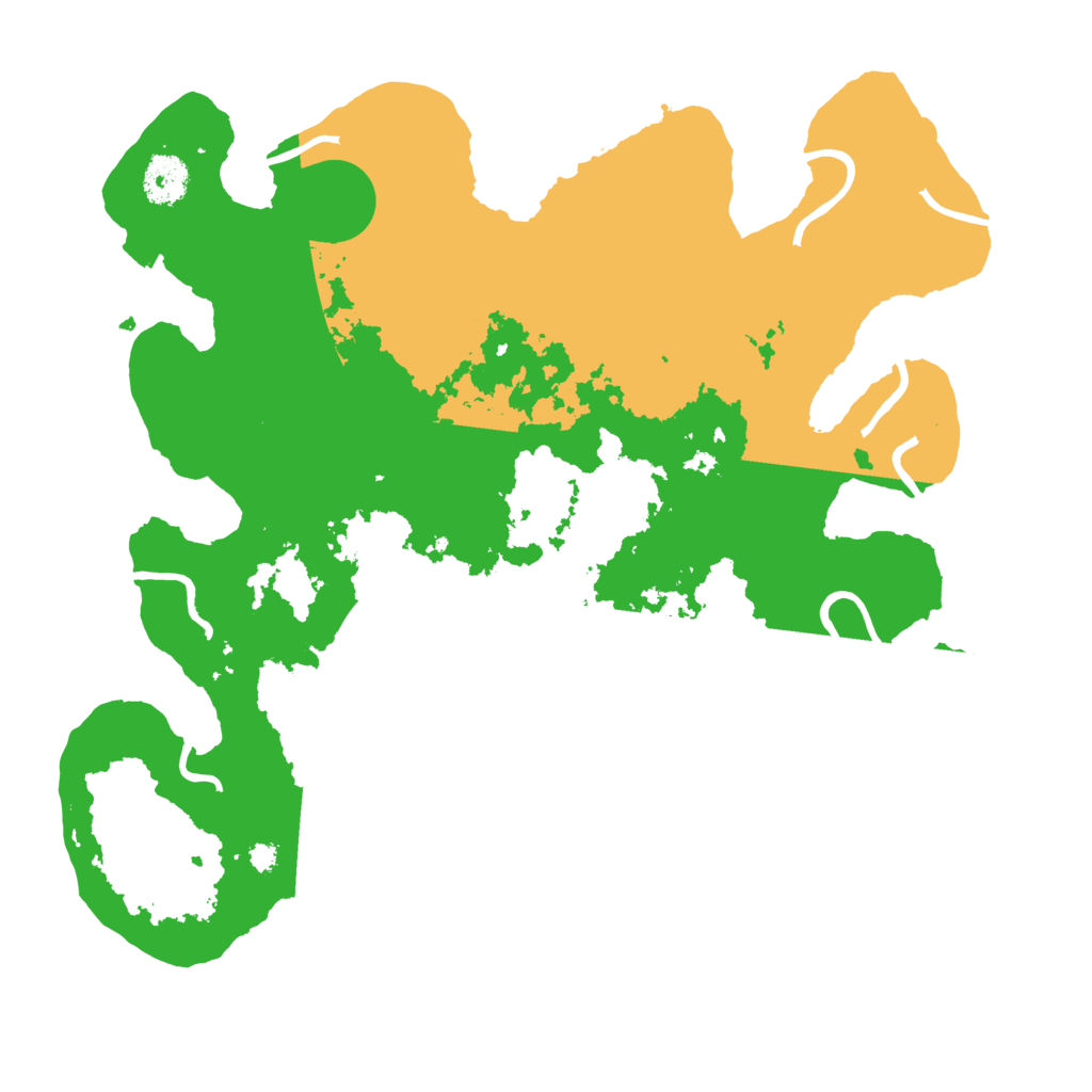 Biome Rust Map: Procedural Map, Size: 3500, Seed: 399891493