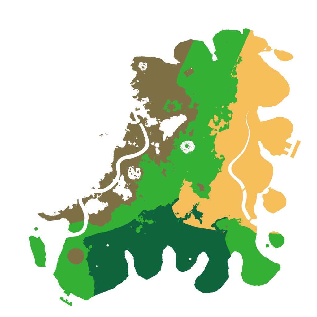 Biome Rust Map: Procedural Map, Size: 3500, Seed: 518676120