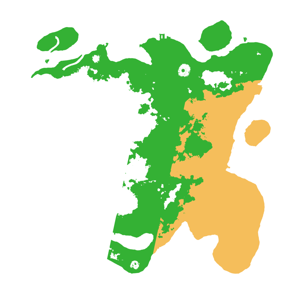 Biome Rust Map: Procedural Map, Size: 3500, Seed: 2054094458