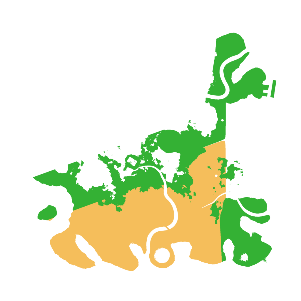 Biome Rust Map: Procedural Map, Size: 3500, Seed: 30971335