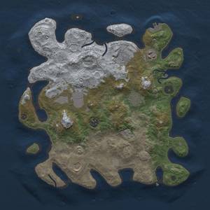 Thumbnail Rust Map: Procedural Map, Size: 3500, Seed: 30971335, 13 Monuments