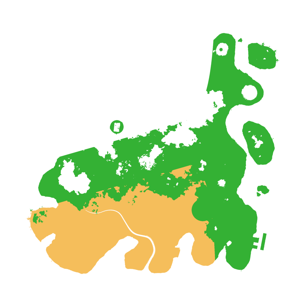 Biome Rust Map: Procedural Map, Size: 3500, Seed: 1917413925