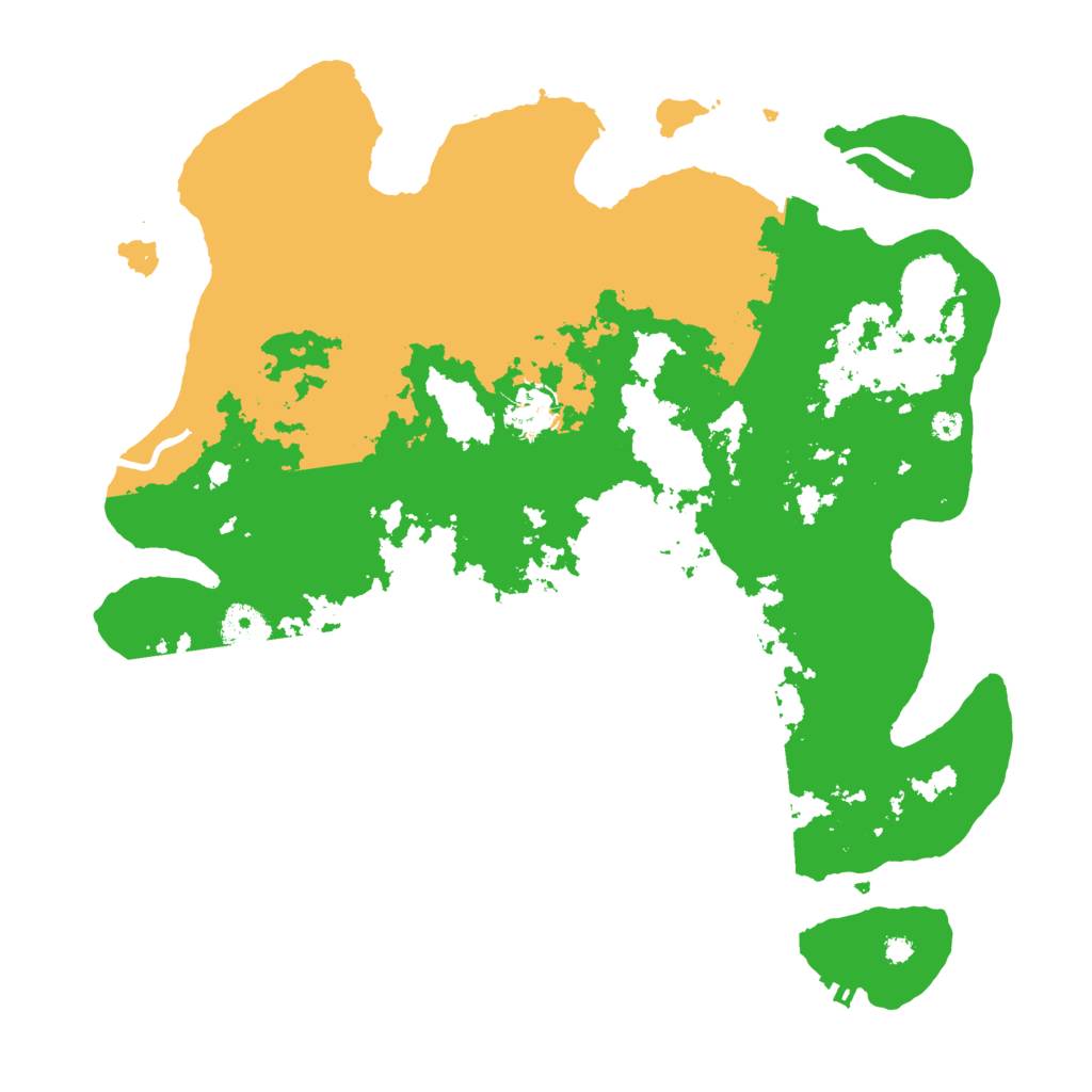 Biome Rust Map: Procedural Map, Size: 3700, Seed: 668409177