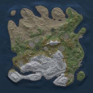 Thumbnail Rust Map: Procedural Map, Size: 3750, Seed: 287713855, 18 Monuments