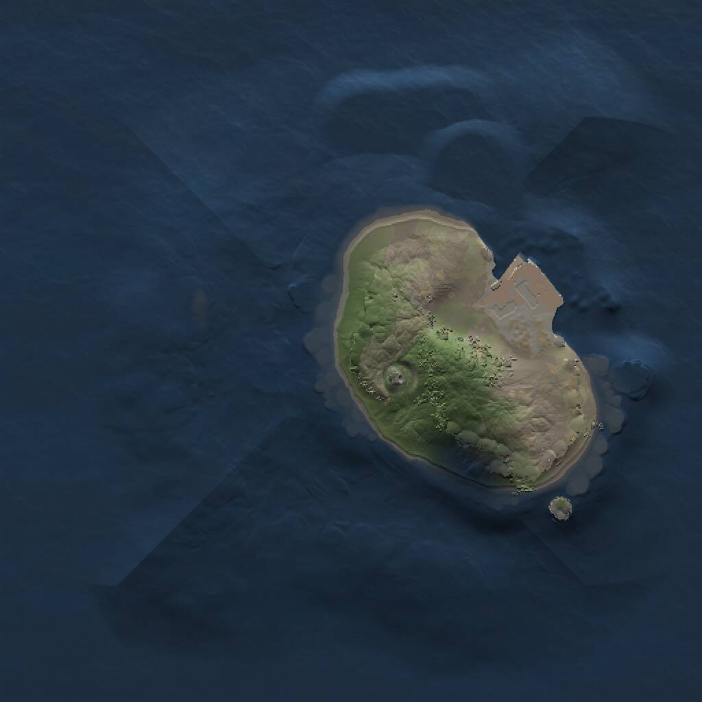 Rust Map: Procedural Map, Size: 1250, Seed: 124196065, 1 Monuments