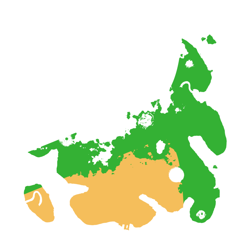 Biome Rust Map: Procedural Map, Size: 3000, Seed: 6569