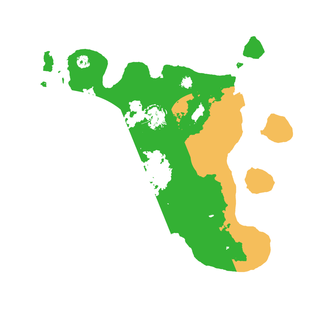 Biome Rust Map: Procedural Map, Size: 2500, Seed: 2062