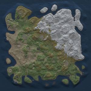 Thumbnail Rust Map: Procedural Map, Size: 4500, Seed: 291984982, 19 Monuments