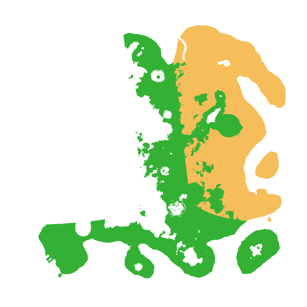 Biome Rust Map: Procedural Map, Size: 3500, Seed: 383425146