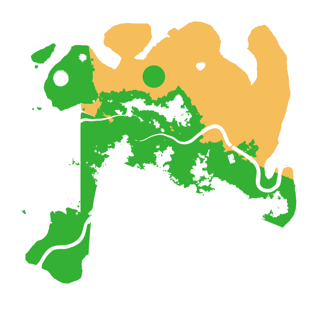 Biome Rust Map: Procedural Map, Size: 3800, Seed: 311750697