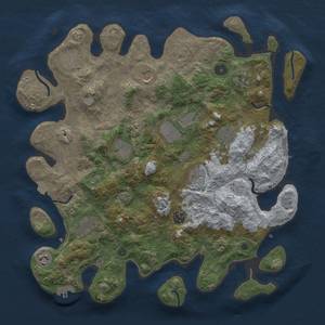 Thumbnail Rust Map: Procedural Map, Size: 4000, Seed: 213516224, 19 Monuments