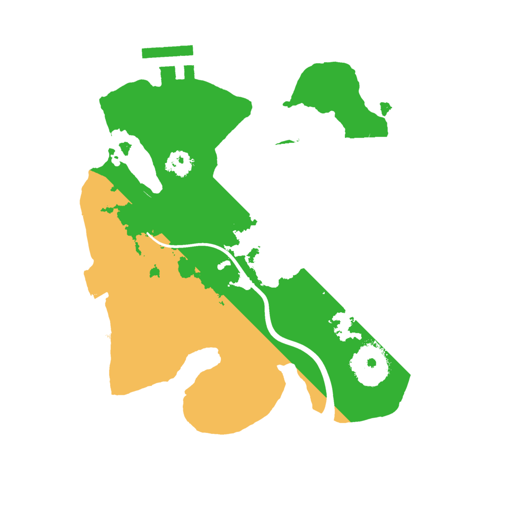 Biome Rust Map: Procedural Map, Size: 2000, Seed: 60620710