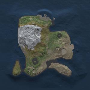 Thumbnail Rust Map: Procedural Map, Size: 2000, Seed: 616370389, 6 Monuments