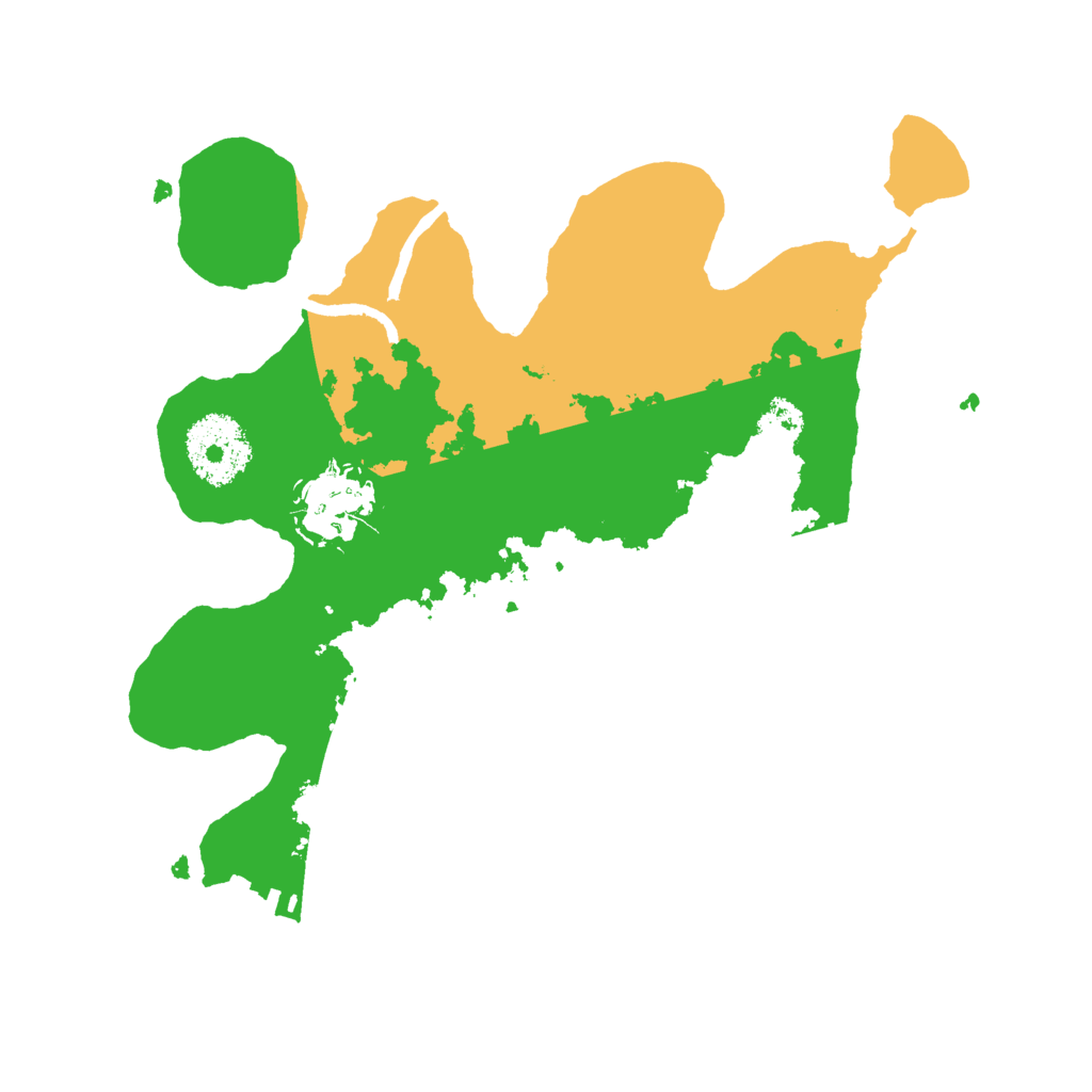 Biome Rust Map: Procedural Map, Size: 2500, Seed: 430064115