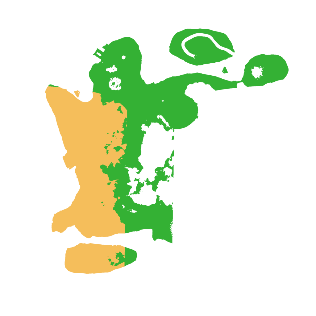 Biome Rust Map: Procedural Map, Size: 2500, Seed: 520849193