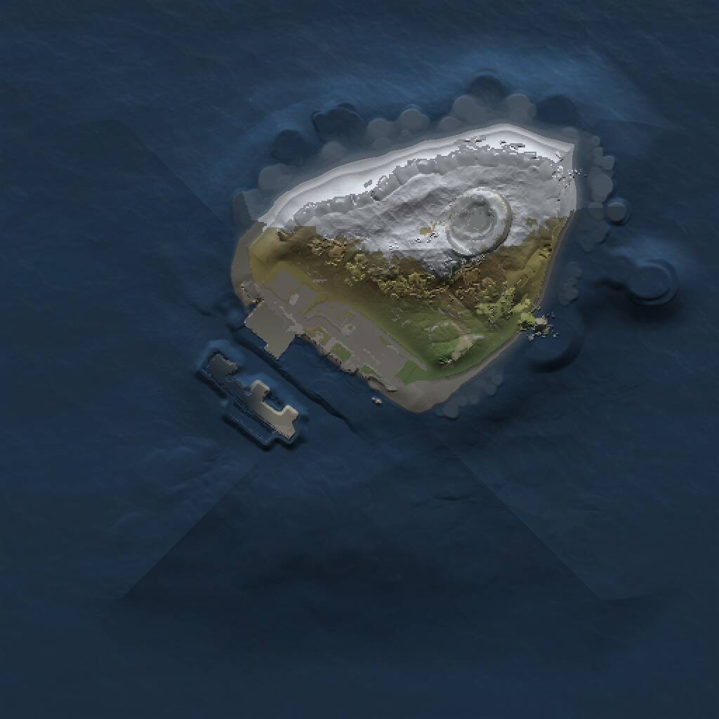 Rust Map: Procedural Map, Size: 1000, Seed: 11111, 2 Monuments