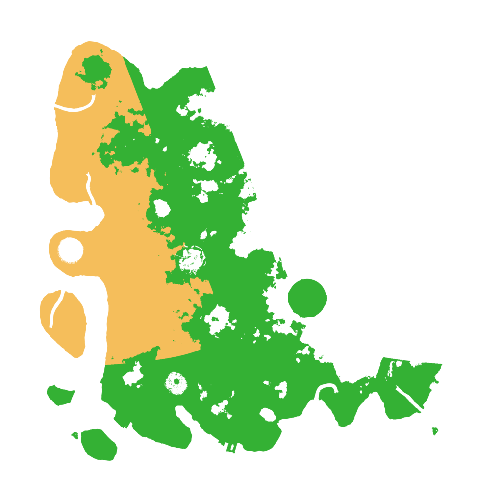 Biome Rust Map: Procedural Map, Size: 3500, Seed: 87345333