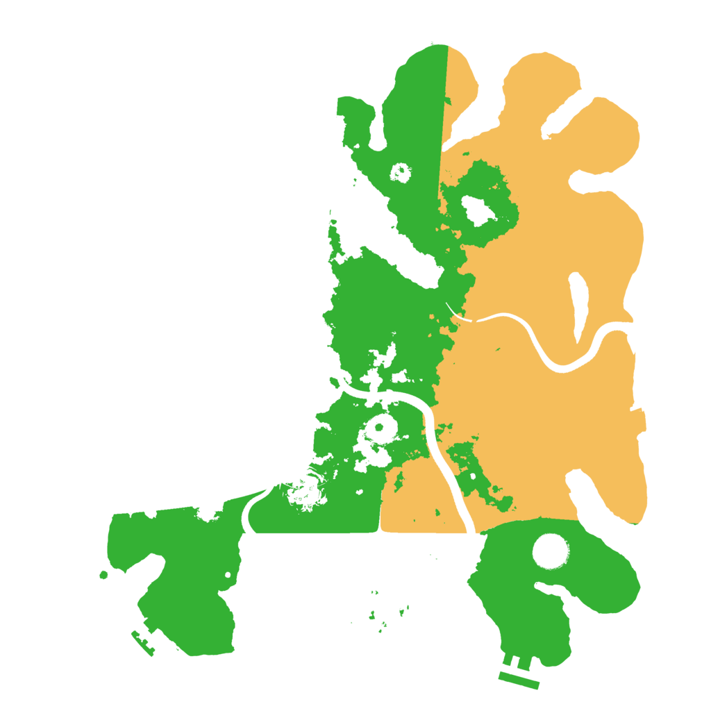 Biome Rust Map: Procedural Map, Size: 3500, Seed: 359636645