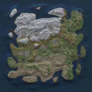 Thumbnail Rust Map: Procedural Map, Size: 3750, Seed: 60078947, 18 Monuments